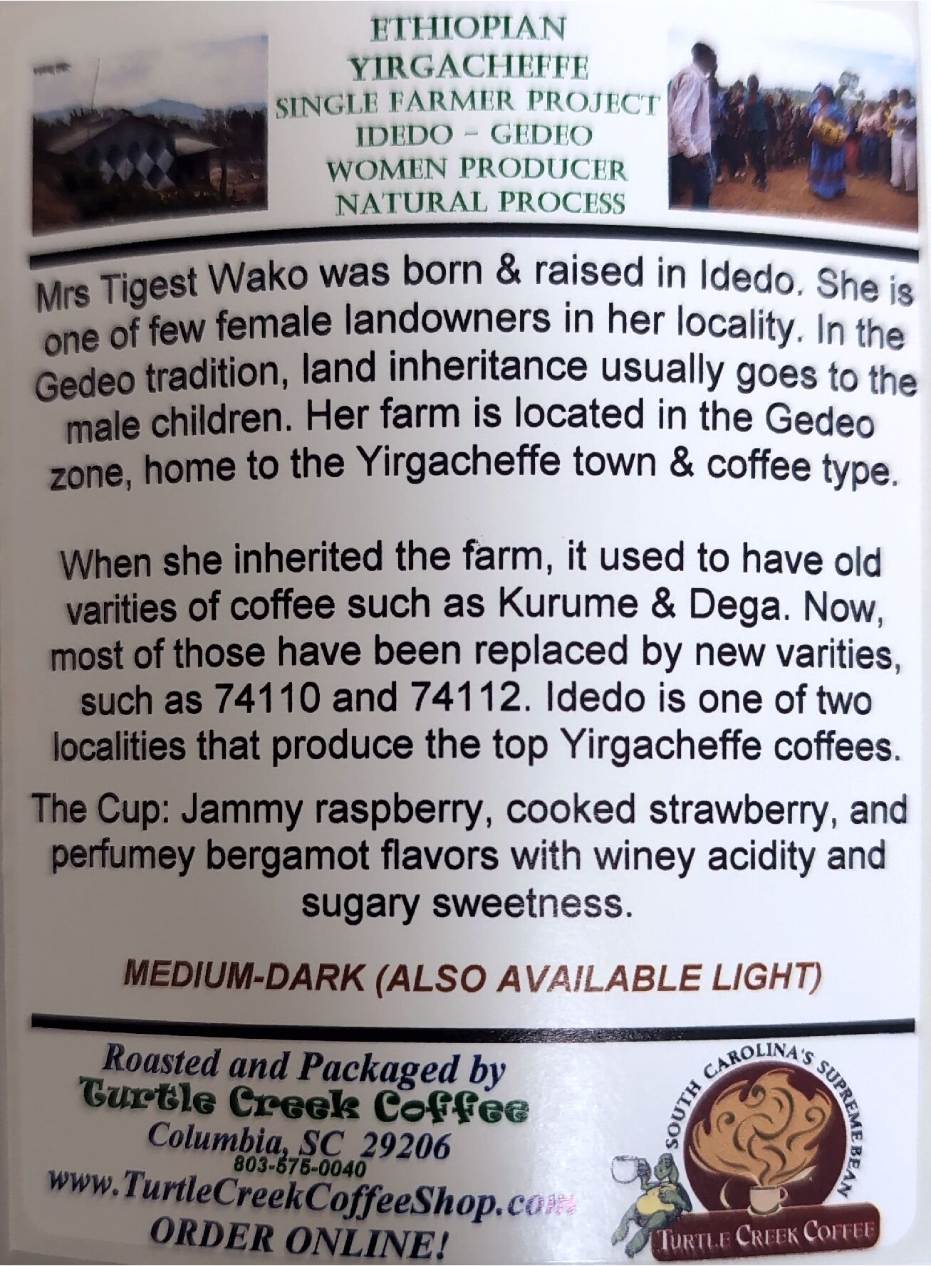 16oz Ethiopian Yirgacheffe (Medium) - Image 2