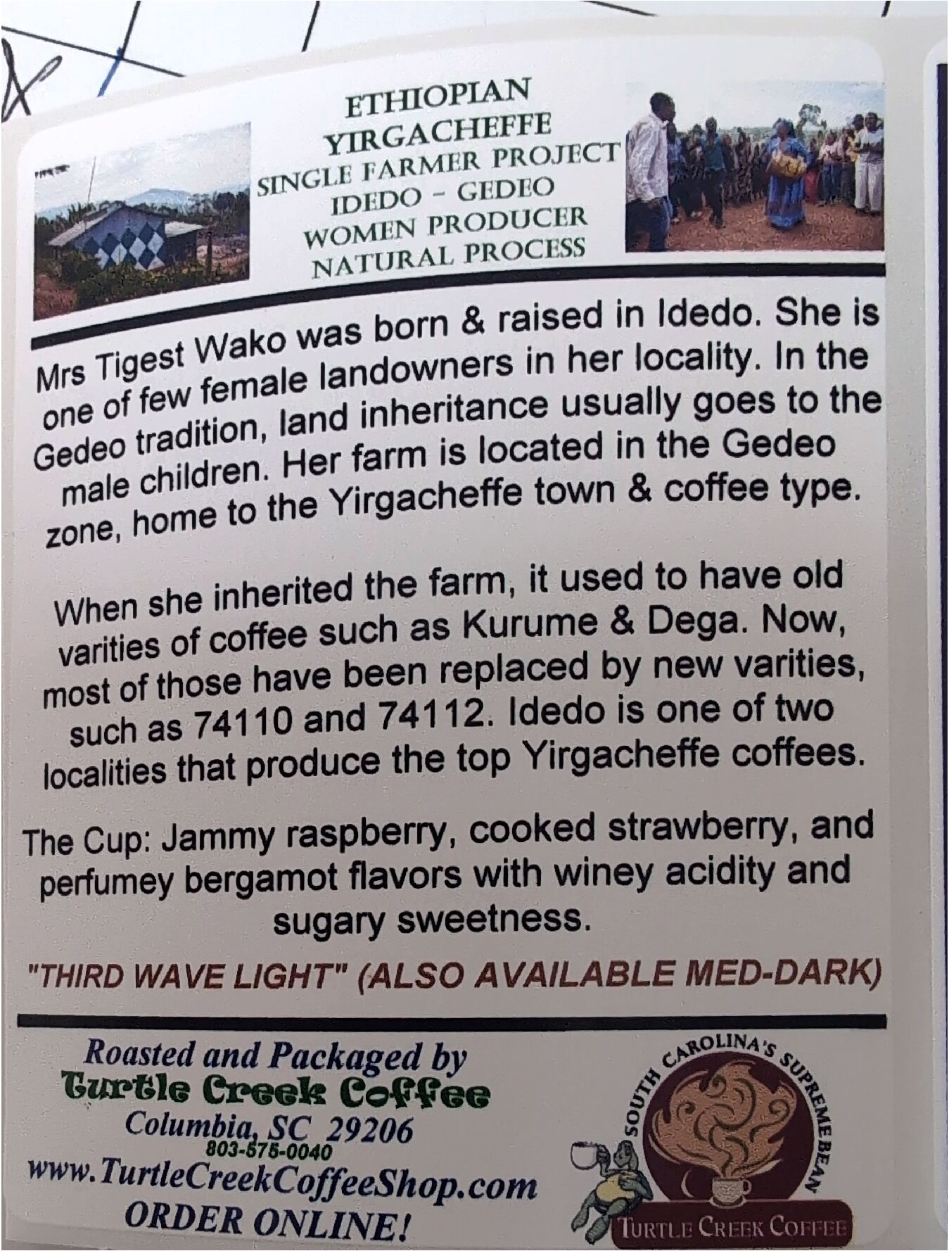 16oz Ethiopian Yirgacheffe (Light) - Image 2