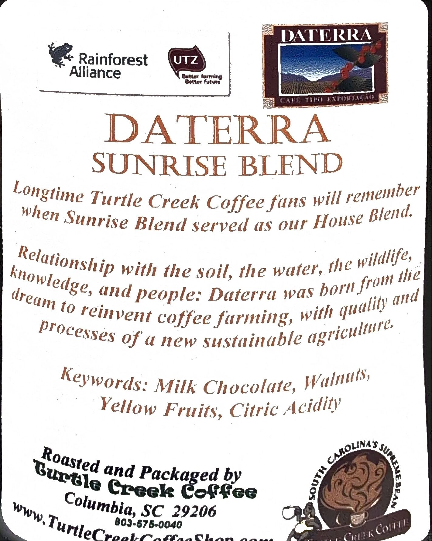 16oz Daterra Sunrise Blend - Image 2